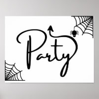 Halloween Party de cette façon flèche droite