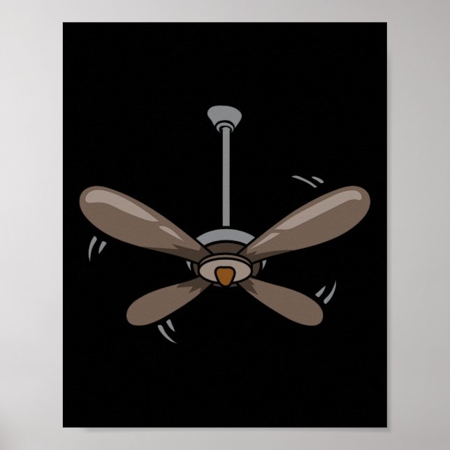 Poster Halloween Plafond Ventilateur Costume drôle Facile (Devant)