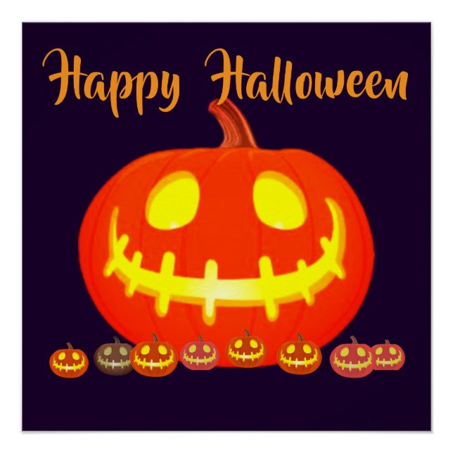 POSTER HALLOWEEN PUMPKIN (Devant)