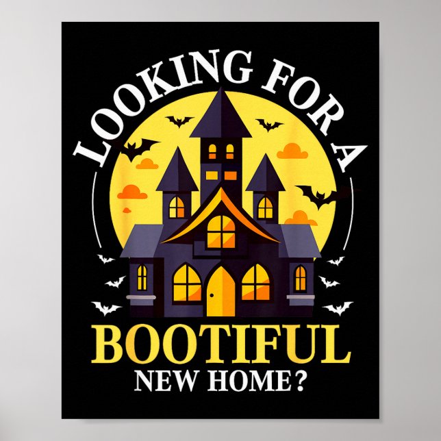 Poster Halloween Real Estate Agent Funny Realtor Bootiful (Devant)