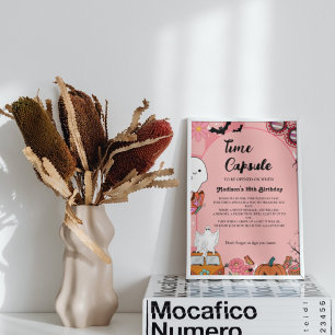 Poster Halloween Retro Super 1er anniversaire heure Capsu