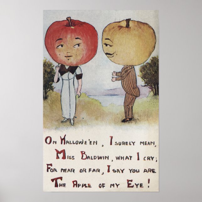 Poster Halloween SalutationTêtes Apple (Devant)