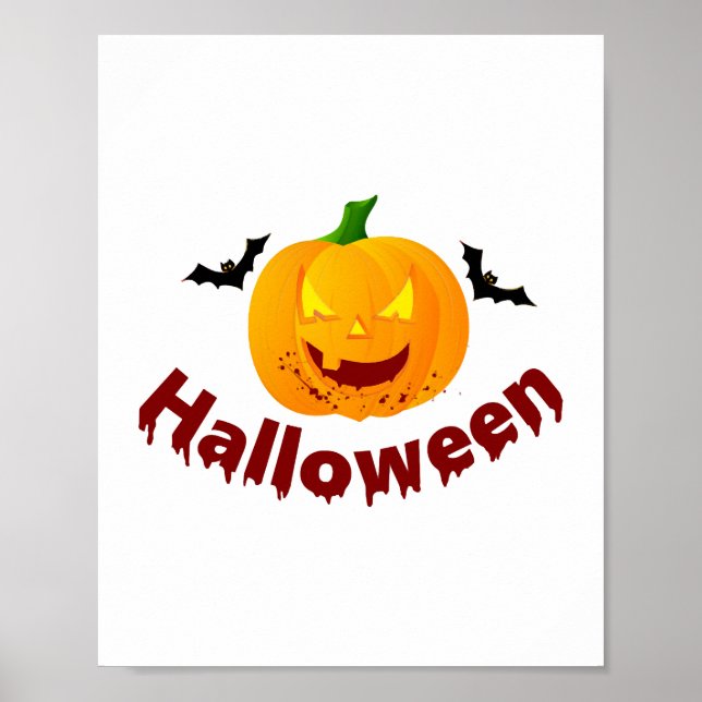 Poster Halloween sanglant (Devant)