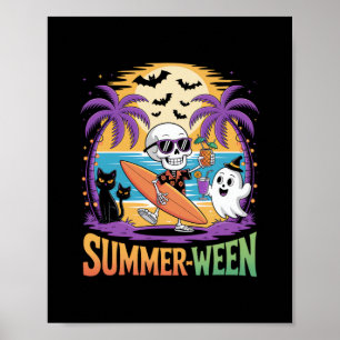 Poster Halloween Squelettique de Summerween