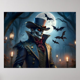 Poster Halloween Steampunk Southern Gothic Zombie