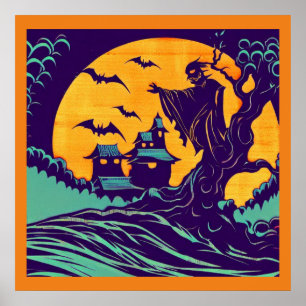 Poster Halloween - Style de coupe 2