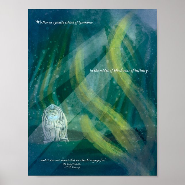 Poster Halloween The Call of Cthulhu Art Print  (Devant)