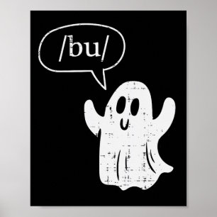 Poster Halloween Thérapie de la parole Fantôme Bu Boo Cos