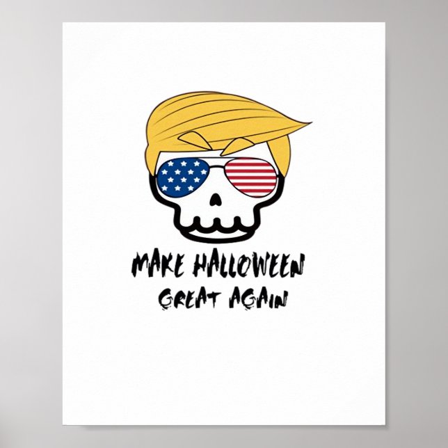 Poster Halloween Trumpkin rendre Halloween grand à nouvea (Devant)