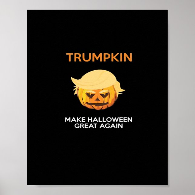 Poster Halloween Trumpkin V4 (Devant)
