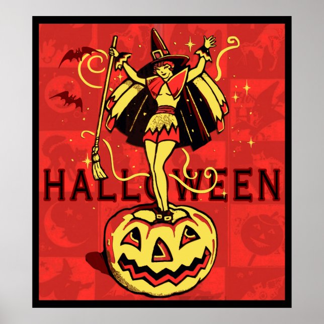 Poster Halloween (vintage) (Devant)