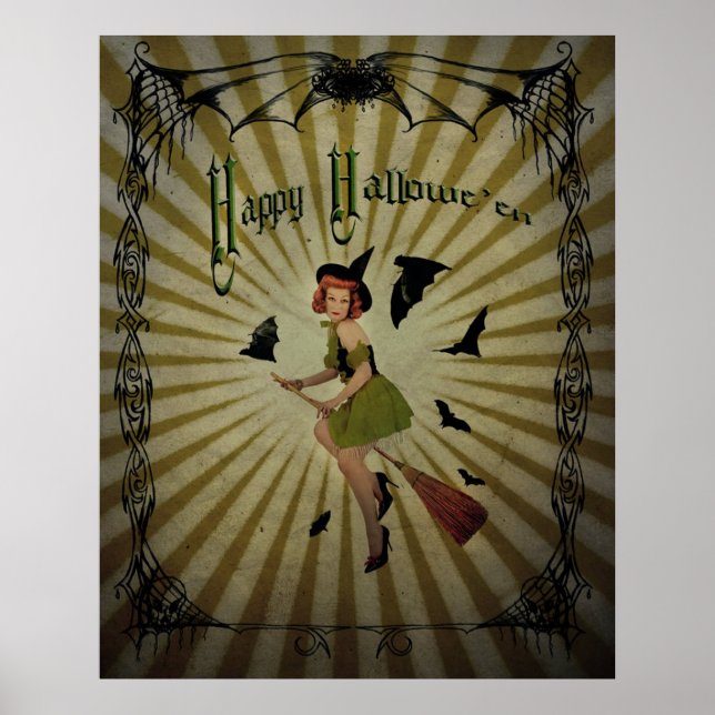 Poster Halloween vintage - (Devant)