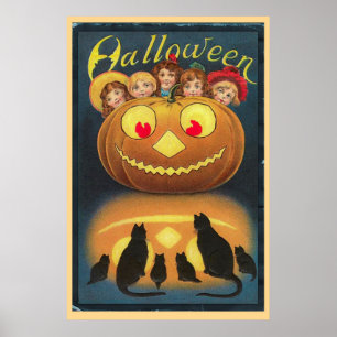 Poster Halloween vintage