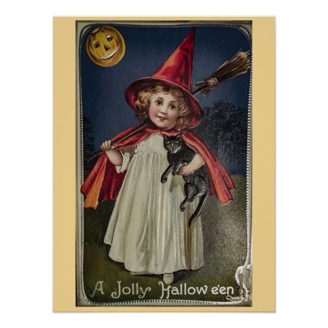 Poster Halloween vintage (Devant)