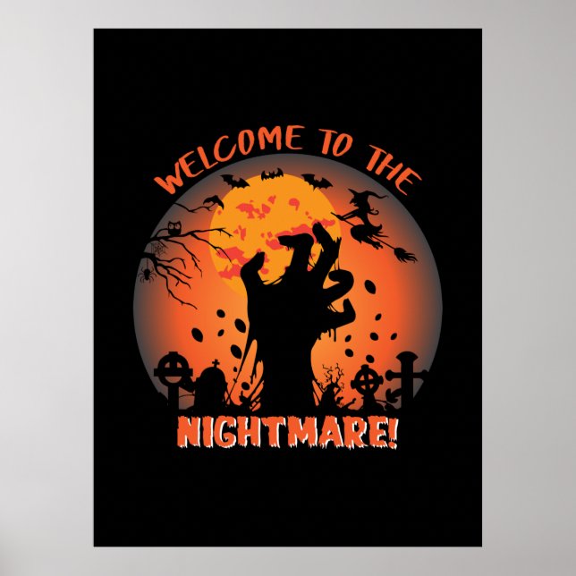 Poster Halloween Welcome (Devant)