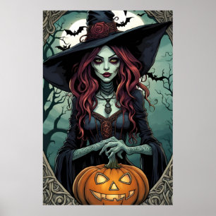 Poster Halloween Witch