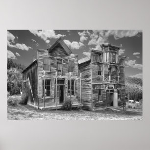 Poster Halls publics de ville fantôme d'Elkhorn - Montan