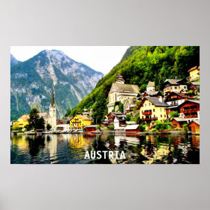 POSTER HALLSTATT, AUTRICHE