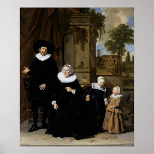 Poster Hals - Portrait D'Une Famille Néerlandaise