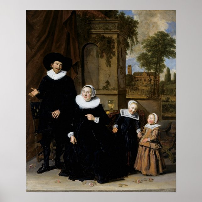 Poster Hals - Portrait D'Une Famille Néerlandaise (Devant)