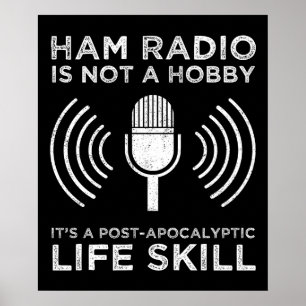 Poster Ham Radio N'Est Pas Un Hobby