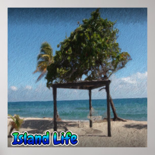 Poster Hamac sur la plage