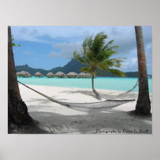 Poster Hamac sur l'affiche Bora Bora