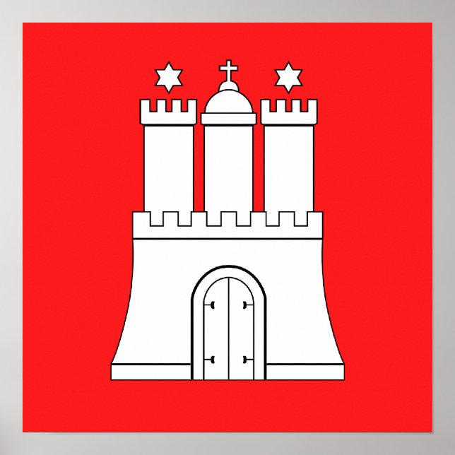 Poster Hambourg, Allemagne (Devant)