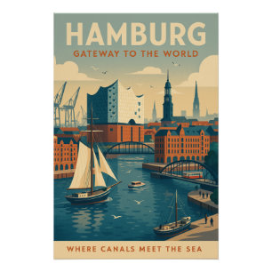 Poster HAMBURG — Porte du Monde