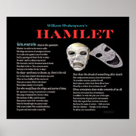 Poster Hamlet Être ou ne pas être