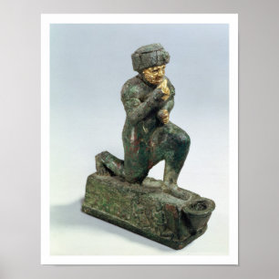 Poster Hammurabi, roi de Babylone, praying before a sacre