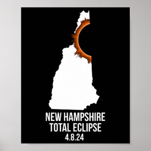 Poster Hampshire Eclipse Idea Men#39 ; s New Hampshire To