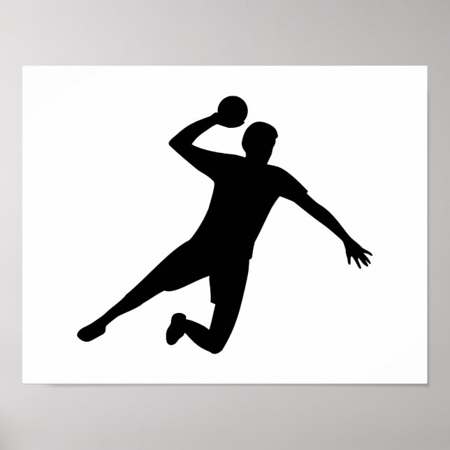 Poster Handball player (Devant)