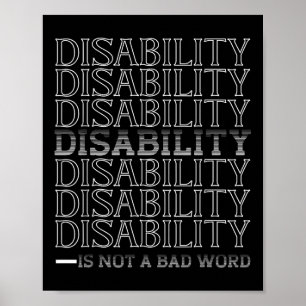 Poster Handicap N'Est Pas Un Mauvais Mot, Bonne Handicap