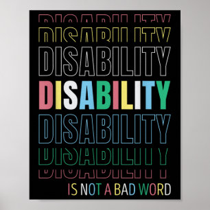 Poster Handicap Pas Un Mauvais Mot - Célébrer Le Handicap