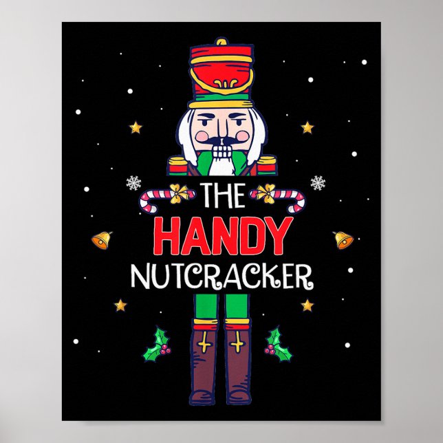 Poster Handy Nutcracker Funny Christmas Family Matching O (Devant)