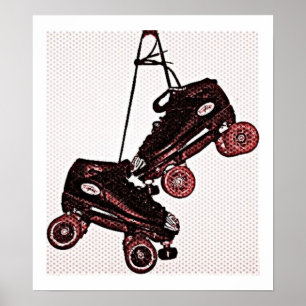 Poster Hanging Patins Pop Art Dubbed Canvas