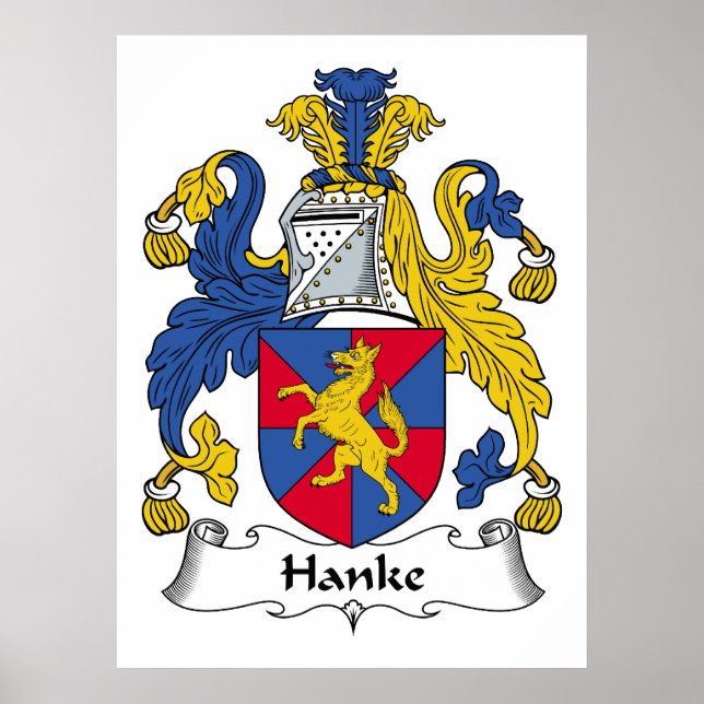 Poster Hanke Family Crest (Devant)
