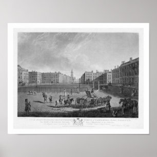 Poster Hannovre ajustent, d'un ensemble de quatre vues de