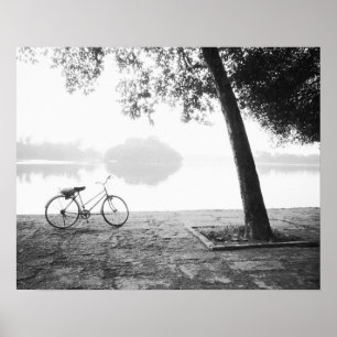 Poster Hanoi Vietnam, Vélo & Baie Lac Lénine Mau Parc