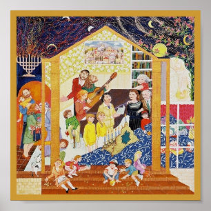 POSTER HANOUKKA HEUREUX