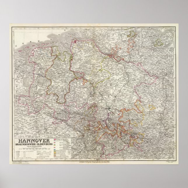 Poster Hanovre, Braunschweig, Oldenburg (Devant)