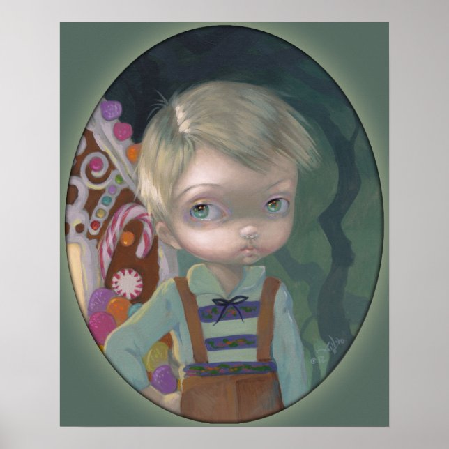 Poster Hansel ART IMPRIMER grand oeil bas-sourcil Gretel  (Devant)