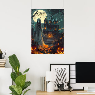 Poster Hantise au Clair de Lune – Fantôme du Manoir Hanté