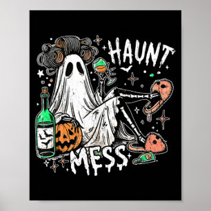 Poster Hantise désordre fantôme halloween drôle halloween