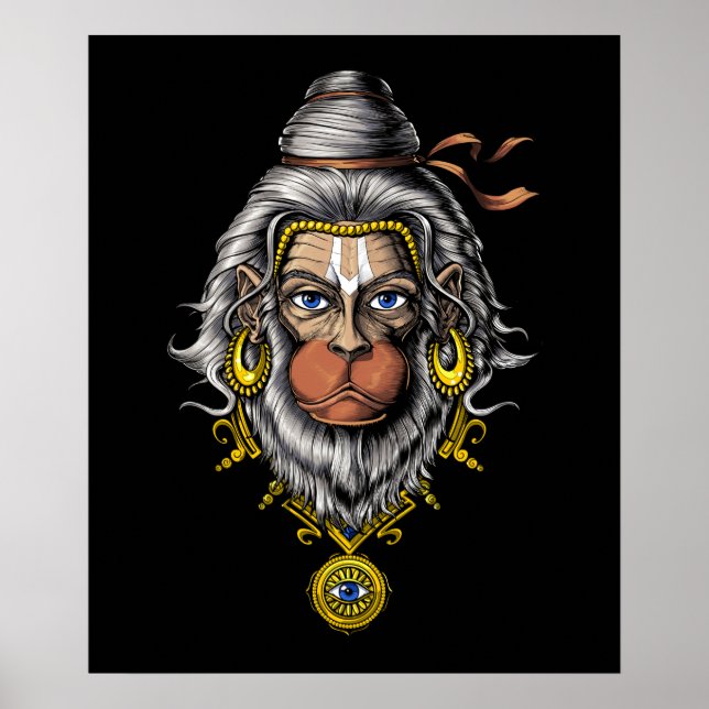 Poster Hanuman God (Devant)