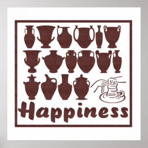 Poster Happiness: Pottery