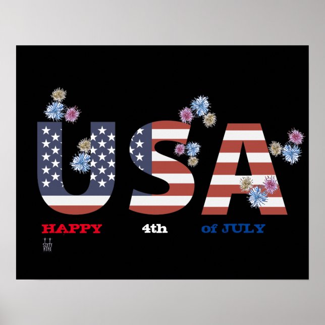 Poster "HAPPY 4th JULY" (Vorne)