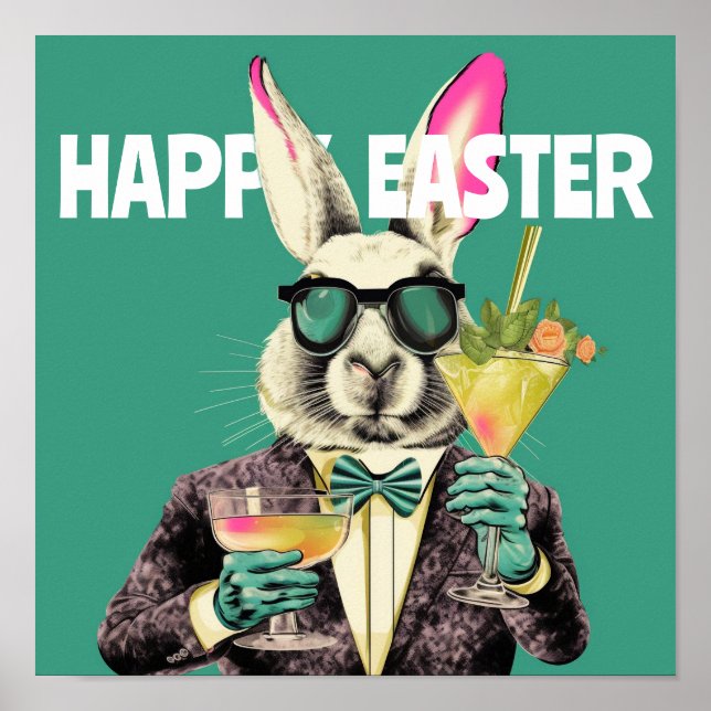 Poster Happy Easter Bunny (Devant)