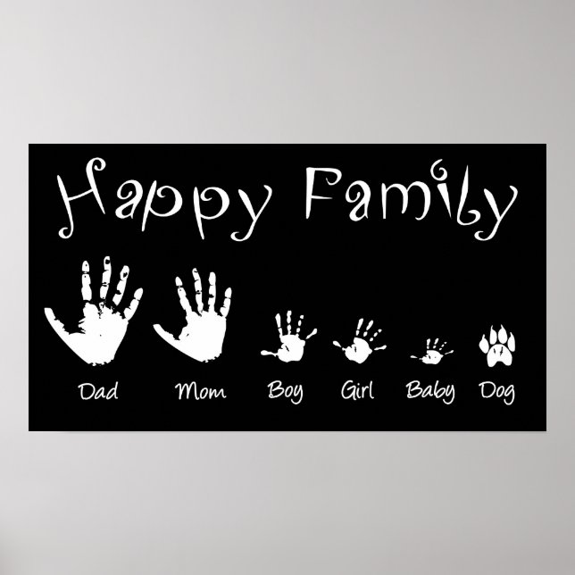Poster "Happy Family" (Vorne)